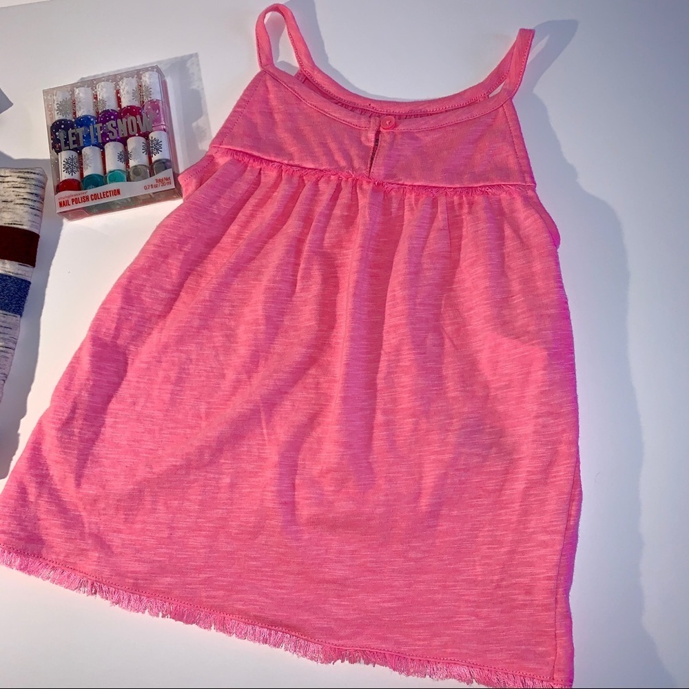 Girls pink tank top